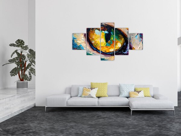 Obraz - Malowanie kocim okiem (125x70 cm)