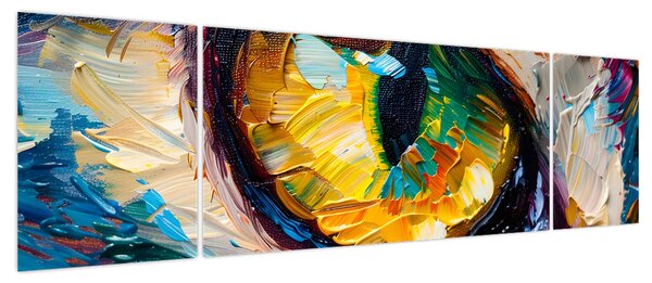 Obraz - Malowanie kocim okiem (170x50 cm)