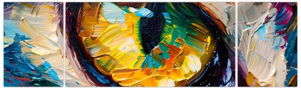 Obraz - Malowanie kocim okiem (170x50 cm)