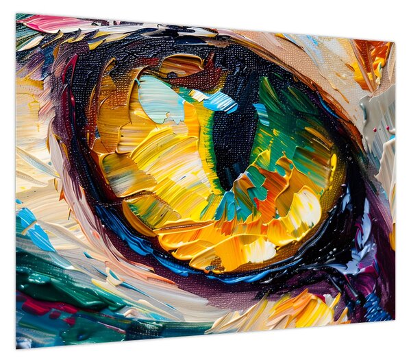 Obraz - Malowanie kocim okiem (70x50 cm)