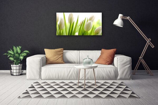 Obraz canvas na ścianę Tęczowy Dywan Tulipanów