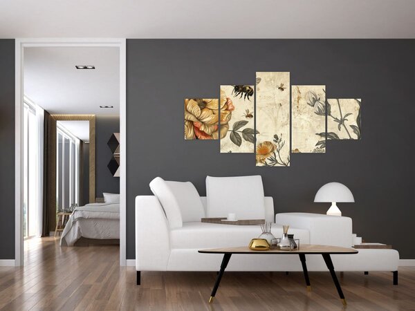 Obraz - Bee Meadow (125x70 cm)