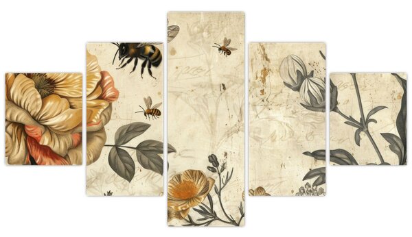 Obraz - Bee Meadow (125x70 cm)