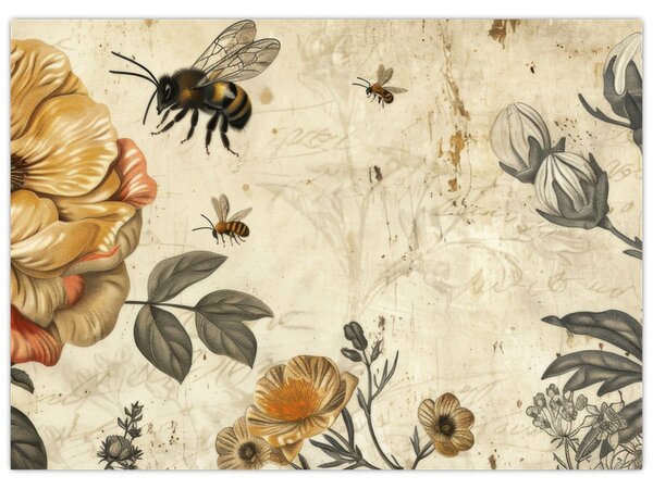 Obraz - Bee Meadow (70x50 cm)