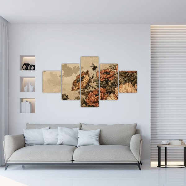 Obraz - Bee Meadow II. (125x70 cm)