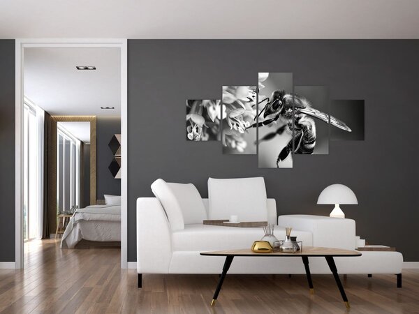 Obraz - Szczegół pszczoły (125x70 cm)