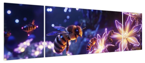 Obraz - Bee Meadow III. (170x50 cm)