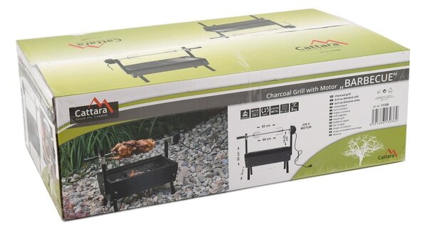 Grill z rożnem Cattara Barbecue, dł. 60 cm
