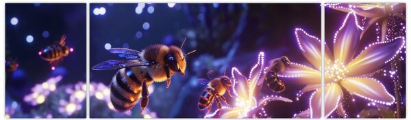 Obraz - Bee Meadow III. (170x50 cm)