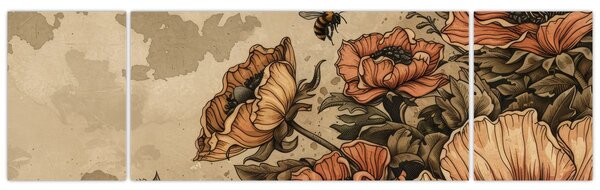 Obraz - Bee Meadow II. (170x50 cm)