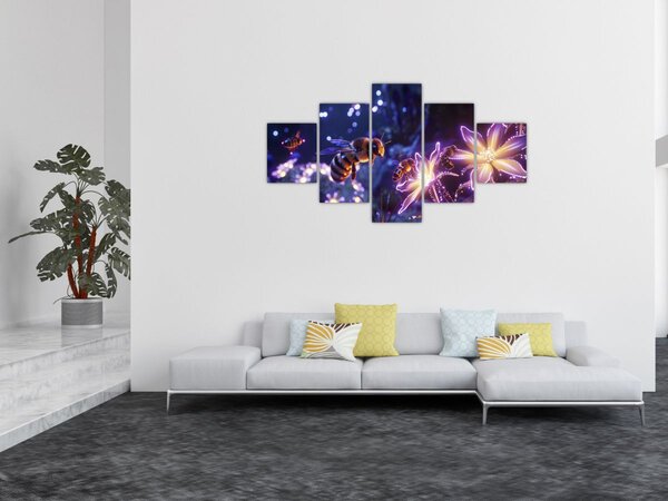 Obraz - Bee Meadow III. (125x70 cm)