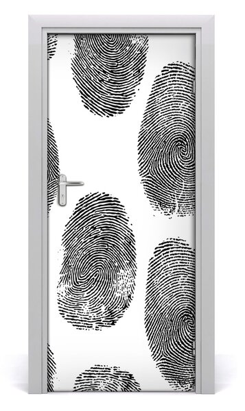 Naklejka fototapeta na drzwi Odciski palców
