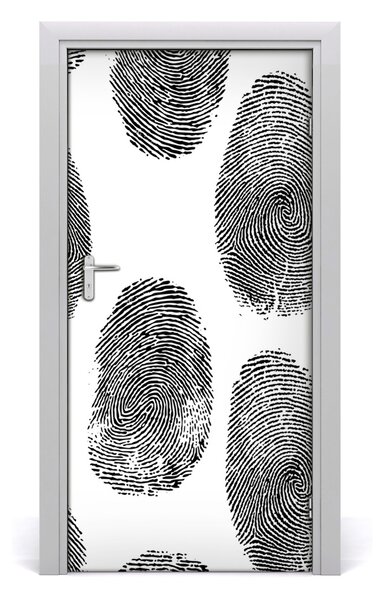 Naklejka fototapeta na drzwi Odciski palców