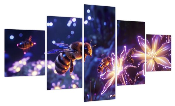 Obraz - Bee Meadow III. (125x70 cm)