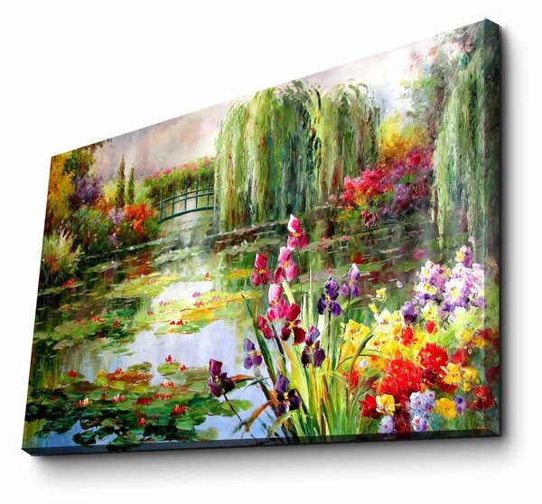 Obraz na płótnie Impressionist Garden, 70x45 cm