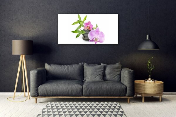 Obraz Szklany Kwiat Orchidea Roślina