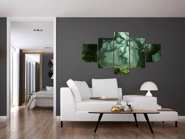 Obraz - Las porośnięty mchem (125x70 cm)