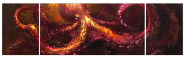 Obraz - Ośmiornica, obraz olejny (170x50 cm)