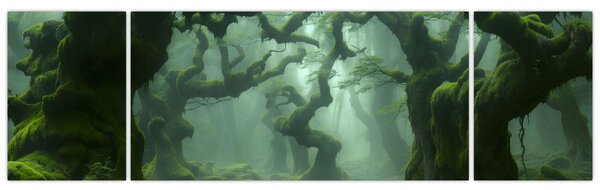 Obraz - Las porośnięty mchem (170x50 cm)