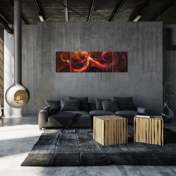 Obraz - Ośmiornica, obraz olejny (170x50 cm)