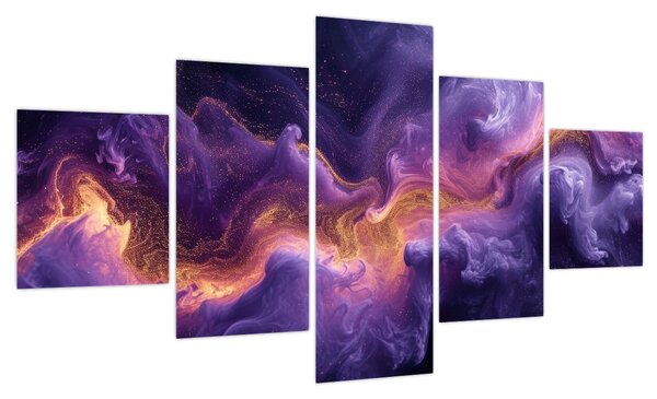Obraz - Fioletowa Mgławica (125x70 cm)