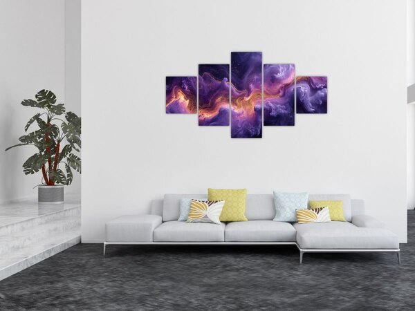 Obraz - Fioletowa Mgławica (125x70 cm)