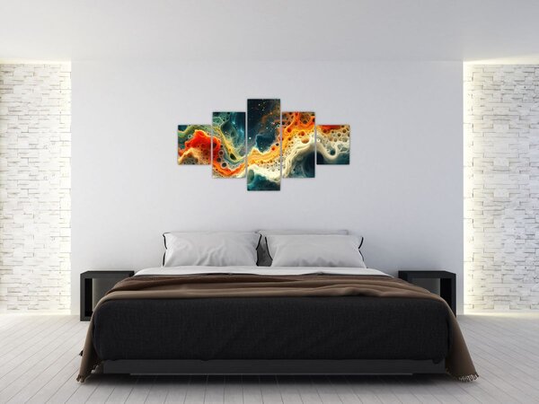 Obraz - Nowoczesna abstrakcja (125x70 cm)