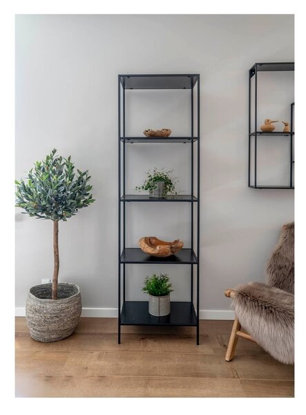 Czarny regał House Nordic Vita Shelf, 51x170 cm