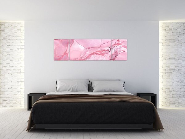 Obraz - Różowy marmur (170x50 cm)