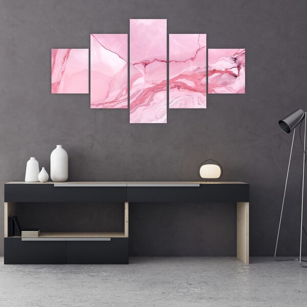 Obraz - Różowy marmur (125x70 cm)