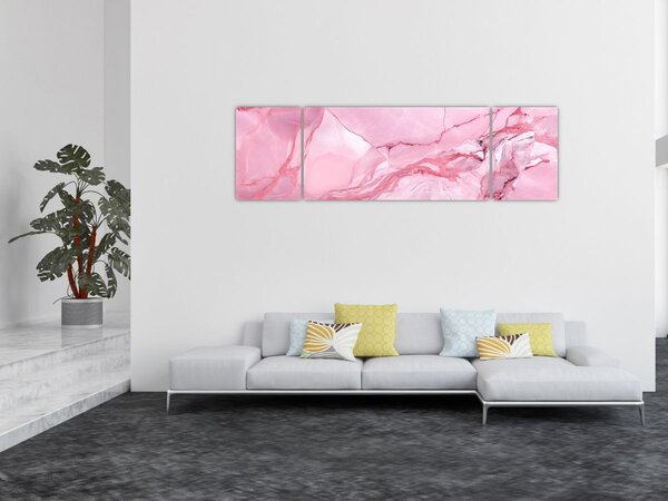 Obraz - Różowy marmur (170x50 cm)