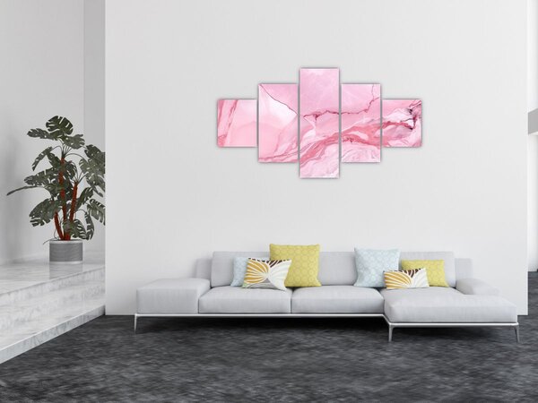 Obraz - Różowy marmur (125x70 cm)