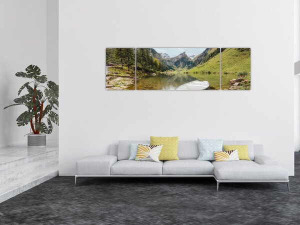 Obraz - Seealpsee, jezioro w Szwajcarii (170x50 cm)