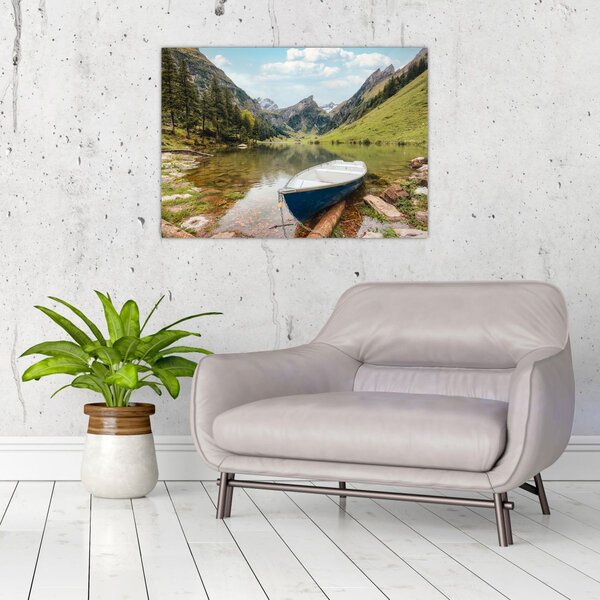 Obraz - Seealpsee, jezioro w Szwajcarii (70x50 cm)