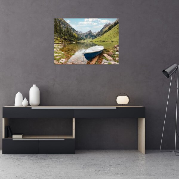 Obraz - Seealpsee, jezioro w Szwajcarii (70x50 cm)