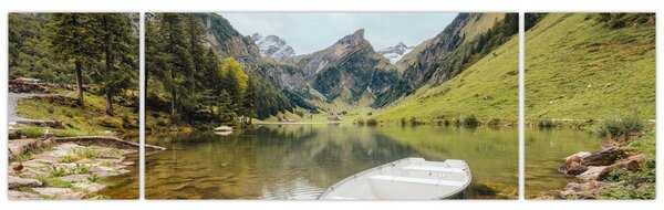 Obraz - Seealpsee, jezioro w Szwajcarii (170x50 cm)