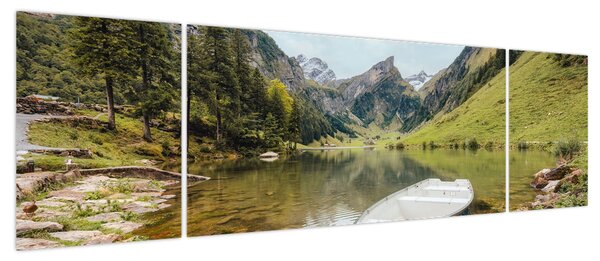 Obraz - Seealpsee, jezioro w Szwajcarii (170x50 cm)