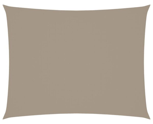 Prostokątny żagiel ogrodowy, tkanina oxford, 3x4 m, taupe