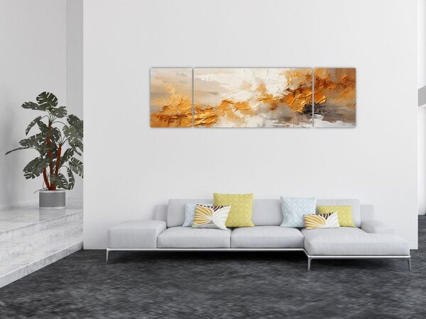 Obraz - Złota tekstura (170x50 cm)