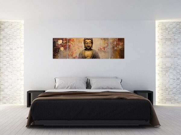 Obraz - Budda, malarstwo (170x50 cm)