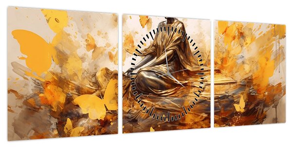 Obraz - Uzdrowiciel (z zegarem) (90x30 cm)