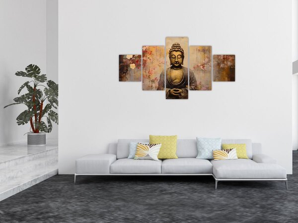 Obraz - Budda, malarstwo (125x70 cm)