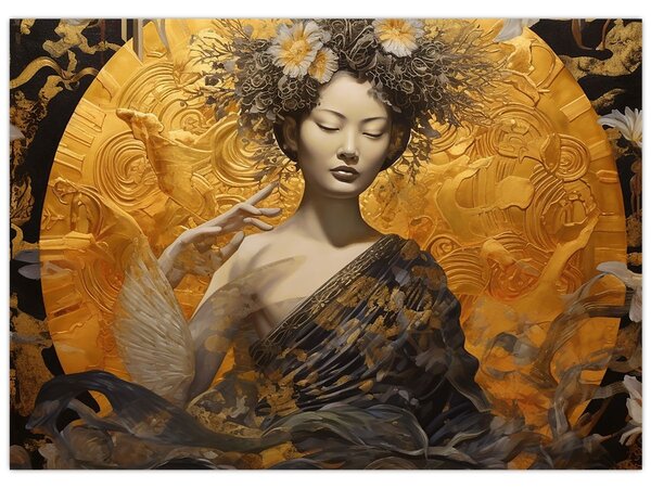 Obraz - Japonka (70x50 cm)