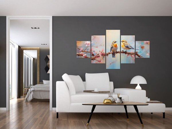 Obraz - Gołąbki (125x70 cm)