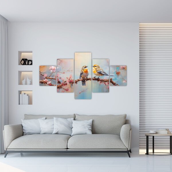 Obraz - Gołąbki (125x70 cm)