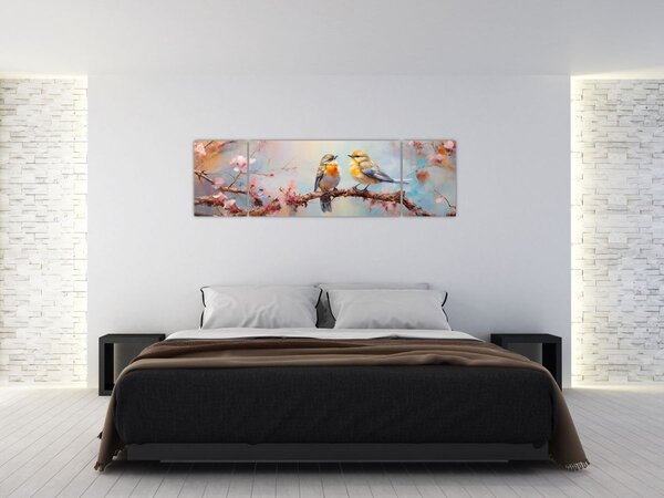 Obraz - Gołąbki (170x50 cm)