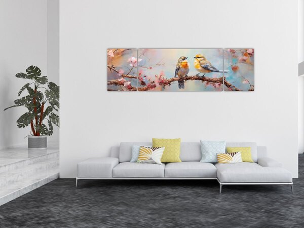 Obraz - Gołąbki (170x50 cm)
