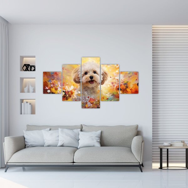 Obraz - Szczęśliwy pies (125x70 cm)
