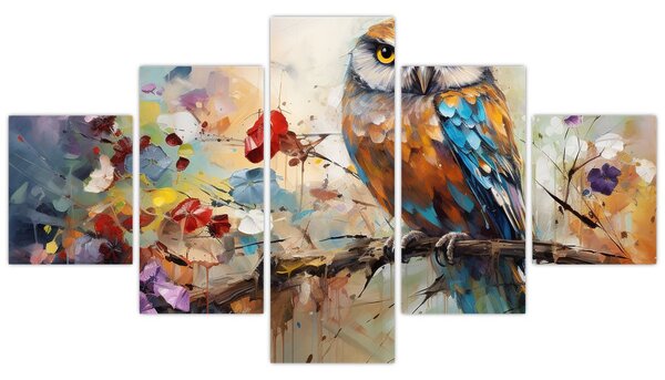 Obraz - Malowana sowa (125x70 cm)