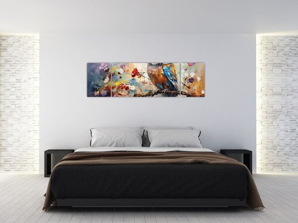 Obraz - Malowana sowa (170x50 cm)